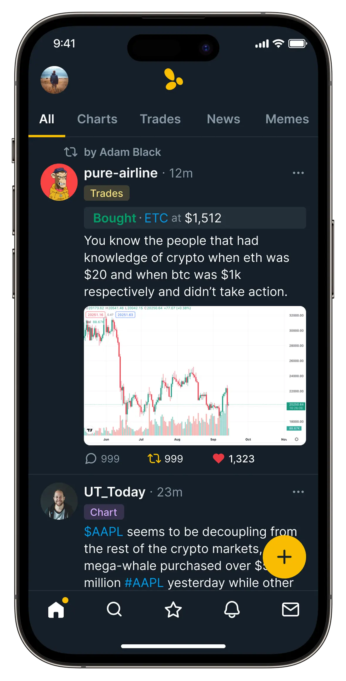 A Social Network for Traders
