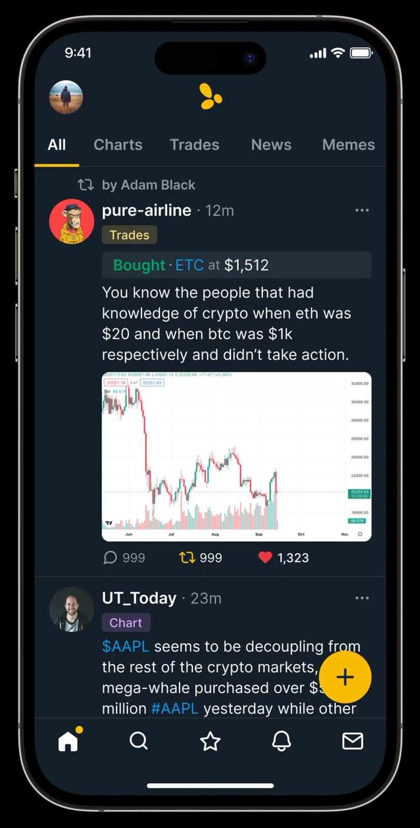 A Social Network for Traders